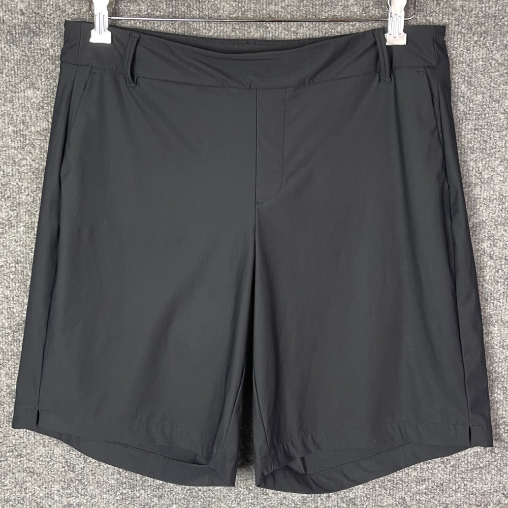 Spanx Shorts Large Black  Stretch Activewear Golf Casual